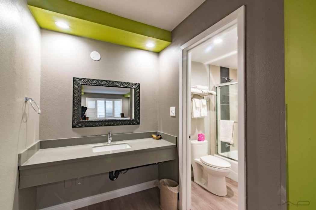 Bathroom with a Vanity Mirror 